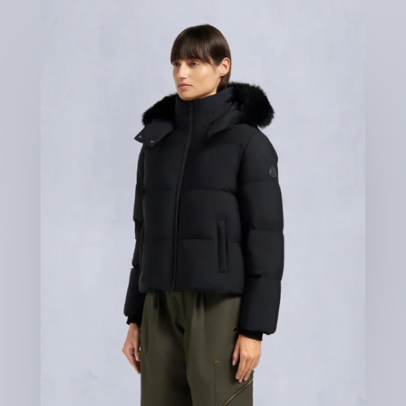 Moose Knuckles Misti Shearling Puffer Ski Jacket small NWT